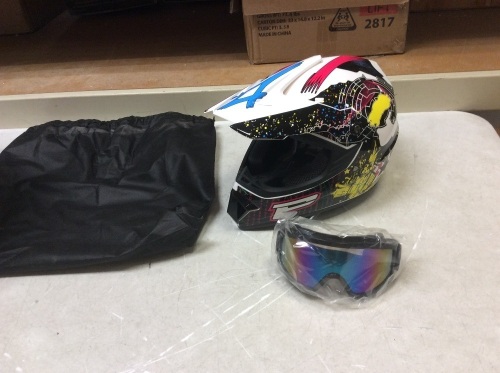 AHP 225 Motocross Helmet, Goggles & Gloves - Appear New  - Lot 364