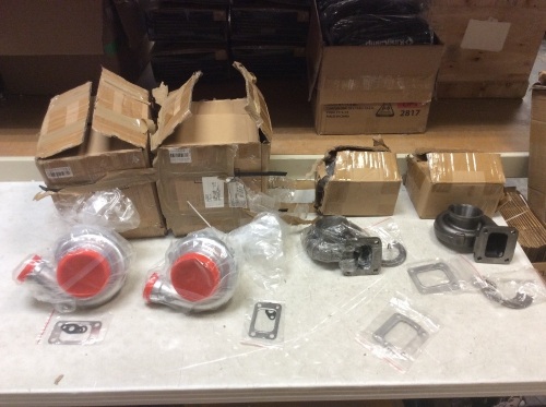 Lot of (2) Turbos and (2) Turbo Housings - Appear New  - Lot 150