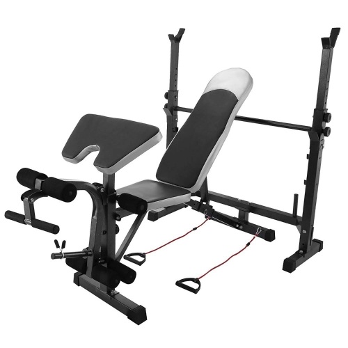 VEVOR 660LBS Weight Lifting Bench Weight Bench With Leg Developer Split Type - Unknown Condition  - Lot 631
