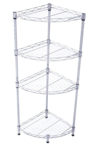 4-Tier Adjustable Fan Shaped Storage Rack - Appears New  - Lot 648