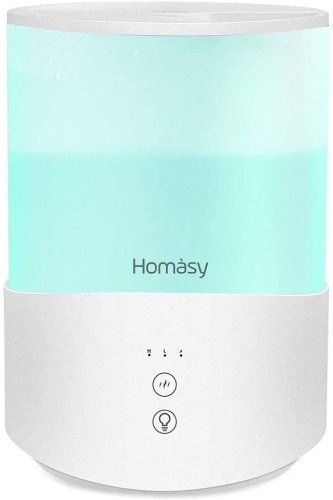 Homasy 2.5L Humidifier Diffuser with 7-Color Night Lights - New/Unopened - Lot 131