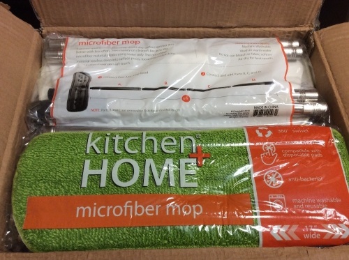 Case of Kitchen + Home Professional Microfiber Floor Mops - Appears New - Lot 289