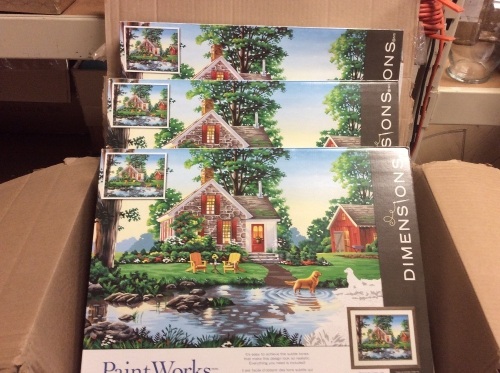 Lot of (3) PaintWorks Paint By Numbers Kits - Appear New  - Lot 383