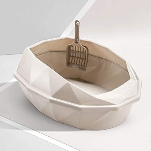 Lot of (6) Gavenia Open Top Diamond Shaped Large Cat Litter Box with Scoop - Appear New - Lot 867
