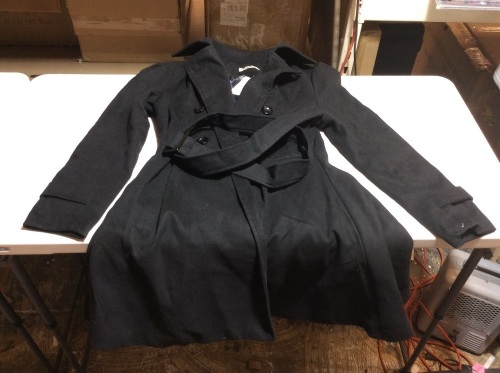 Lot of (9) ForeMode Winter Trench Coat with Belt, 6 Different Colors, Unknown Size - Appear New  - Lot 552