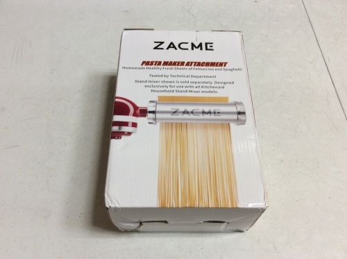 Zacme Pasta Maker Attachment for KitchenAid Stand Mixers - Appears New  - Lot 345