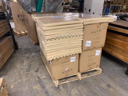 Pallet of New Foam Flooring and Cases of Decorative Pillows. All Brand NEW!! - Lot 64