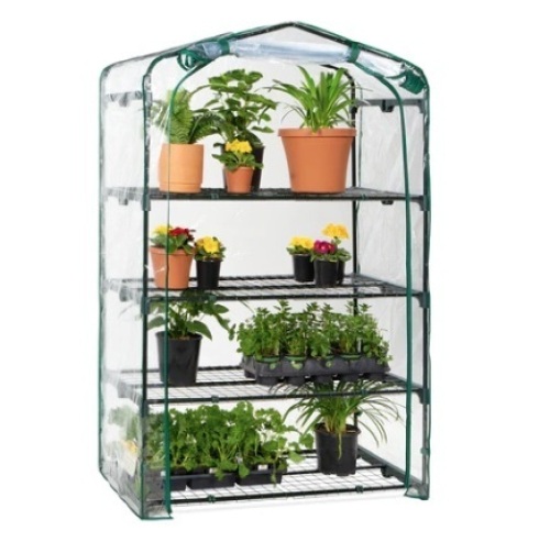 4-Tier Mini Portable Indoor Outdoor Greenhouse, 40in