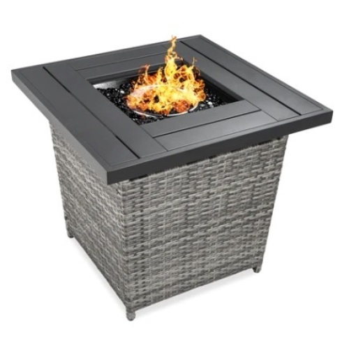 28in Fire Pit Table, Gray