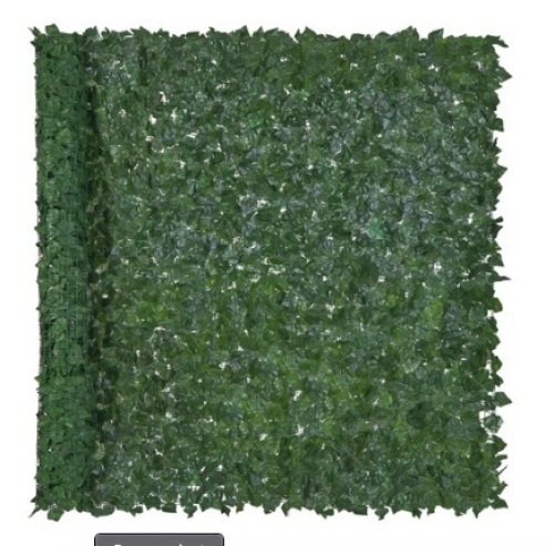 Outdoor Faux Ivy Privacy Screen Fence, 96x72in