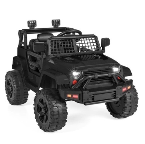 12V Kids Ride-On Truck Car, Black