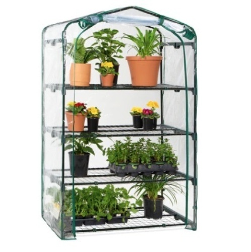 4-Tier Mini Portable Indoor Outdoor Greenhouse, 40in