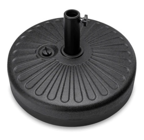 Plastic Patio Umbrella Base Pole Holder, Black - Lot 297
