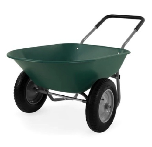Dual-Wheel Wheelbarrow Garden Cart