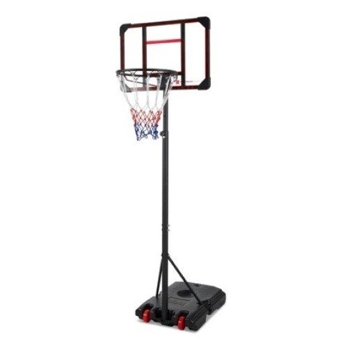 Kids Height-Adjustable Basketball Hoop, Clear