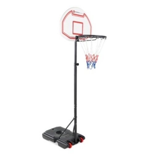 Kids Height-Adjustable Basketball Hoop, White
