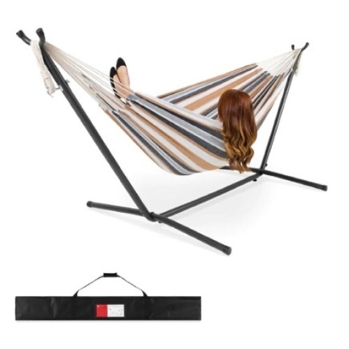 2-Person Brazilian-Style Double Hammock, Desert Stripes