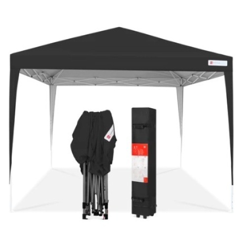 Outdoor Portable Pop Up Canopy Tent, 10x10ft, Black
