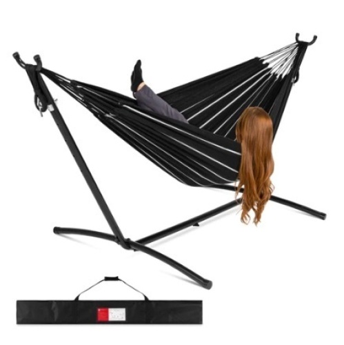 2-Person Brazilian-Style Double Hammock, Onyx