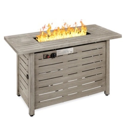 Gas Fire Pit, 42in, Gray 