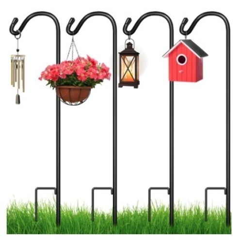 Set of 4 Shepherd Hooks, 65in 
