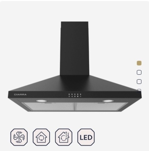 CIARRA 30 Inch Wall Mount Range Hood With 3-Speed Extraction CAB75206P-OW - Lot 284