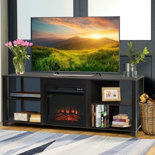 2-Tier TV Storage Cabinet Console with Adjustable Shelves - Lot 698