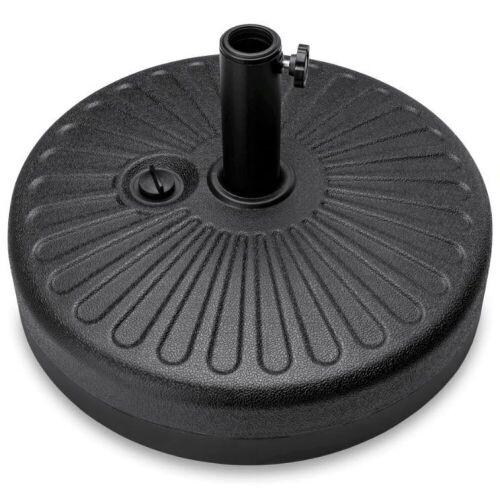 Plastic Patio Umbrella Base Pole Holder Accessory w/ Adjustable Knob - Lot 867