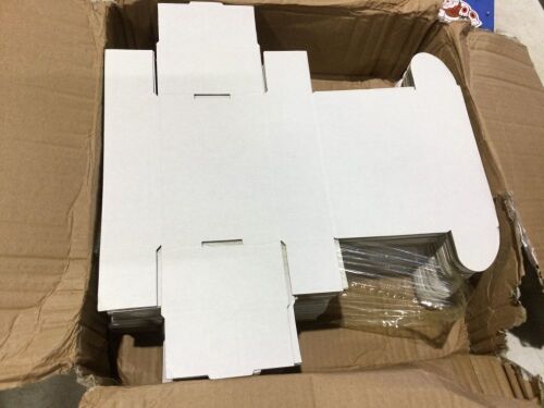 50 pk White Corrugated Cardboard Mailer Boxes, 6" x 4" x 2"  - Lot 904