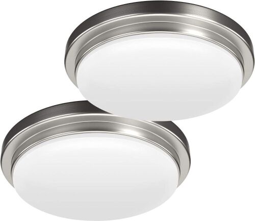 Lot of (2) Low Profile LED 13" Flush Mount Ceiling Lights, 2 Pack  - Lot 1055