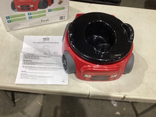 The First Years Training Wheels Racer Potty System | Easy to Clean and Easy to Use Potty Training Seat   - Lot 858