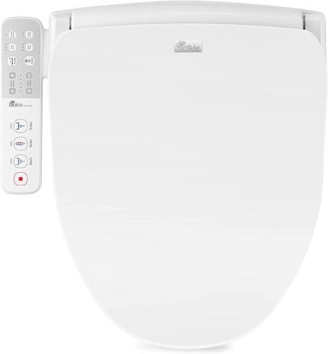 Bio Bidet Slim ONE Smart Toilet Seat in Elongated White with Stainless Steel Self-Cleaning Nozzle, Nightlight, Turbo Wash, Oscillating, and Fusion Warm Water  - Lot 241