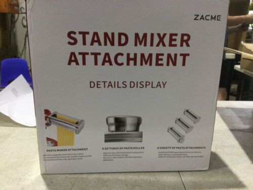 3 Piece Pasta Maker Attachments for Stand Mixer  - Lot 939