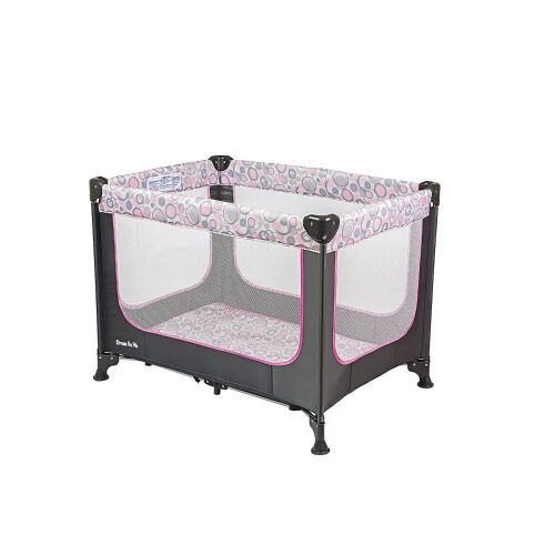 Dream On Me Zodiak Portable Playard with Carry Bag and Shoulder Strap, Grey/Pink, Small  - Lot 1001