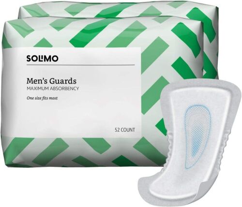 Solimo Incontinence Guards for Men, Maximum Absorbency, 104 Count - Lot 979