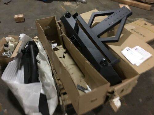 Front Bumper Winch Plate & Rear Bumper w/ Tire Carrier for 87-06 Jeep Wrangler  - Lot 74