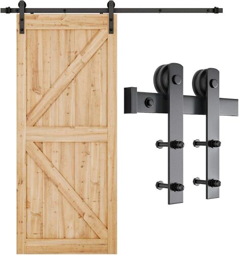 Smart Standard Sliding Barn Door Hardware Kit  - Lot 435