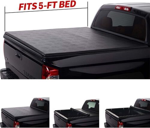 North Mountain Soft Roll Up Truck Tonneau Cover for 2019-2022 Ford Ranger 5ft Truck Bed - Lot 211