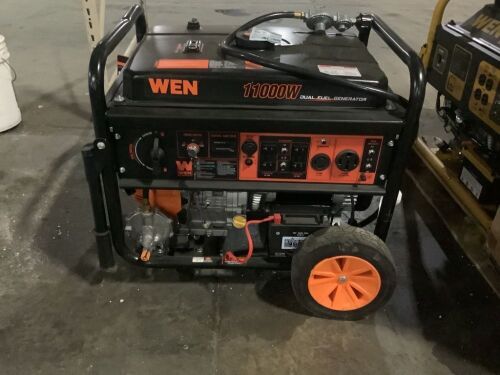WEN DF1100T 11,000-Watt 120V/240V Dual Fuel Portable Generator - For Parts or Repair, Appears to Be Missing Starter Solenoid - Lot 104