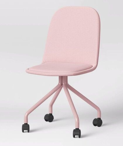 Pillowfort Pink Rolling Desk Chair  - Lot 780