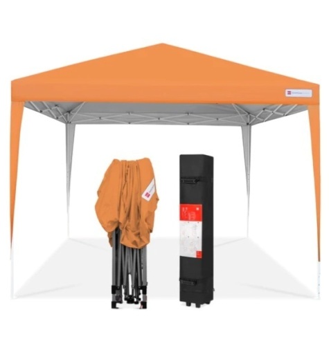 Outdoor Portable Pop Up Canopy Tent w/ Carrying Case, 10x10ft, Appears New - Lot 133