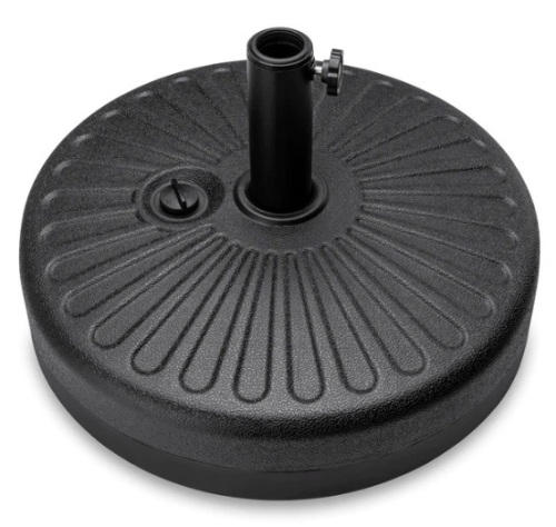 Plastic Patio Umbrella Base Pole Holder Accessory w/ Adjustable Knob, Appears New - Lot 141