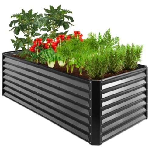 Outdoor Metal Raised Garden Bed for Vegetables, Flowers, Herbs - 6x3x2ft, Appears New - Lot 147