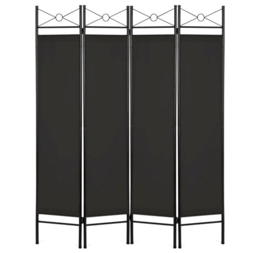 4-Panel Folding Privacy Screen Room Divider Decoration Accent, 6ft, Appears New - Lot 210