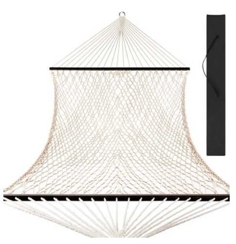 Cotton Rope 2-Person Double Hammock w/ Spreader Bars, Carrying Case, Appears New - Lot 268