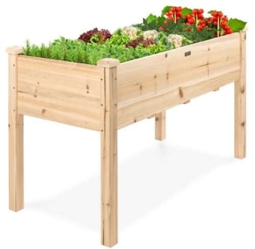 Raised Garden Bed, Elevated Wood Garden Planter Stand, Appears New - Lot 281