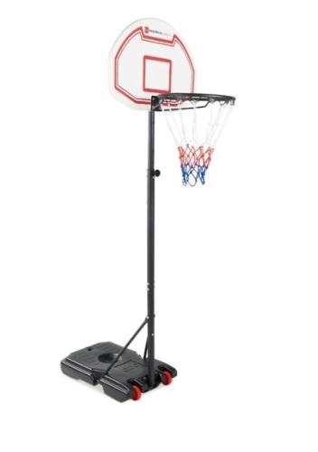 Kids Height-Adjustable Basketball Hoop, Portable Backboard System w/ Wheels, Appears New - Lot 323
