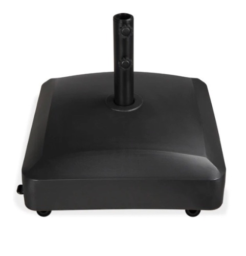 Fillable Mobile Umbrella Base Stand w/ 4 Wheels, 2 Locks, 123lb Capacity, Appears New - Lot 333