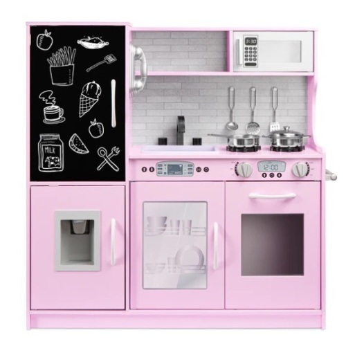 Pretend Play Kitchen Wooden Toy Set for Kids with 11 Accessories,NEW - Lot 13