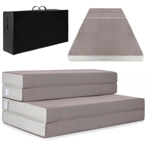 Folding Portable Mattress Topper w/ Plush Foam - 4in,APPEARS NEW - Lot 47